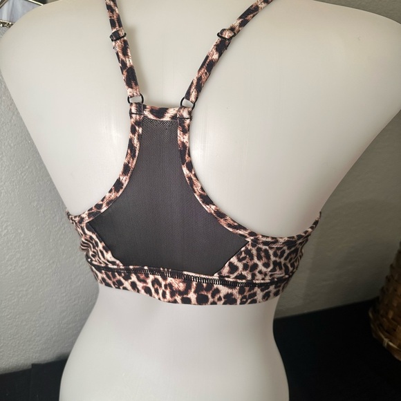 ZYIA Active Brilliant Mesh Leopard Cheetah Print Sports Bra XL - Picture 2 of 4